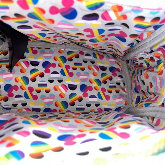 Loungefly Disney Mickey Mouse Pride Rainbow Mini Backpack NWOT - Picture 6 of 16